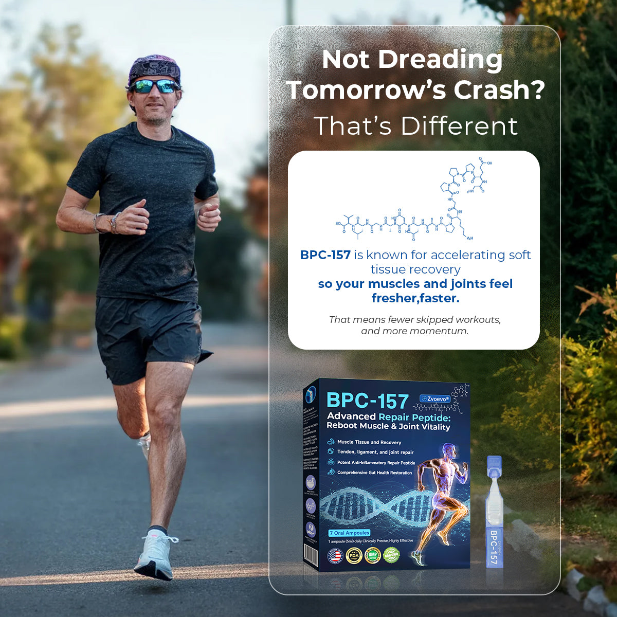 Zvoevo® BPC-157 Stabilized-Peptide Body Recovery Oral Liquid